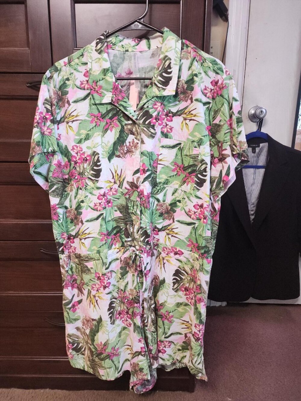 Victoria's Secret tropical Linen romper